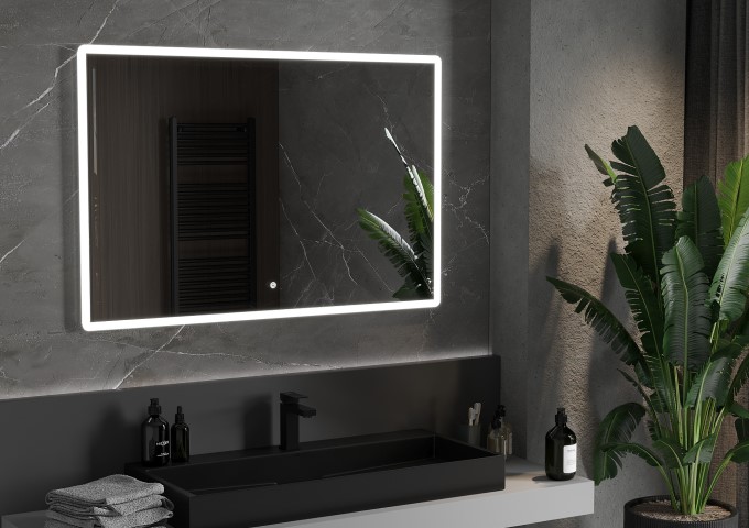 Vonios veidrodžiai su LED apšvietimu 120x80cm