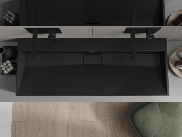 Praustuvas su potinkinėmis baterijomis