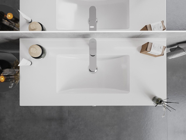 Spintelė voniai su praustuvu 45 cm