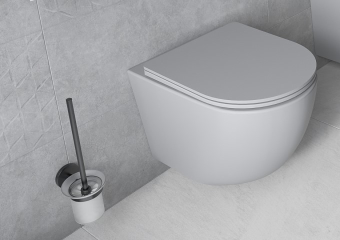 Pilki WC klozetai