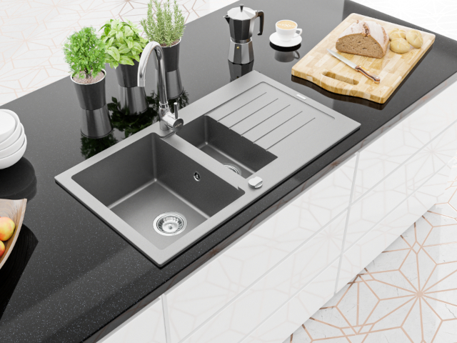 Inox spalva kriauklės