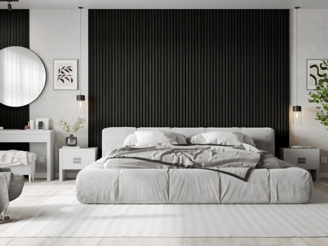 Juoda spalva lamelės