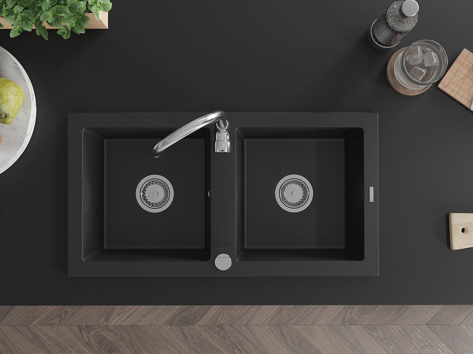 Dviejų skylių kriauklė Mexen