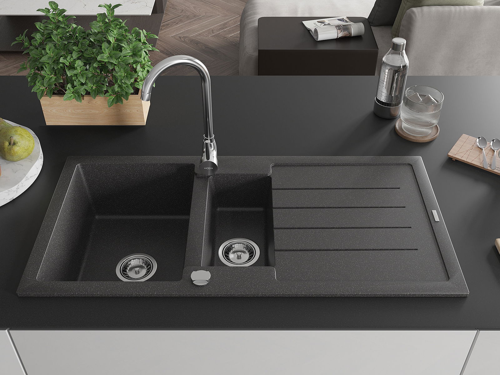 Įleisinama kriauklė stalvirsyje