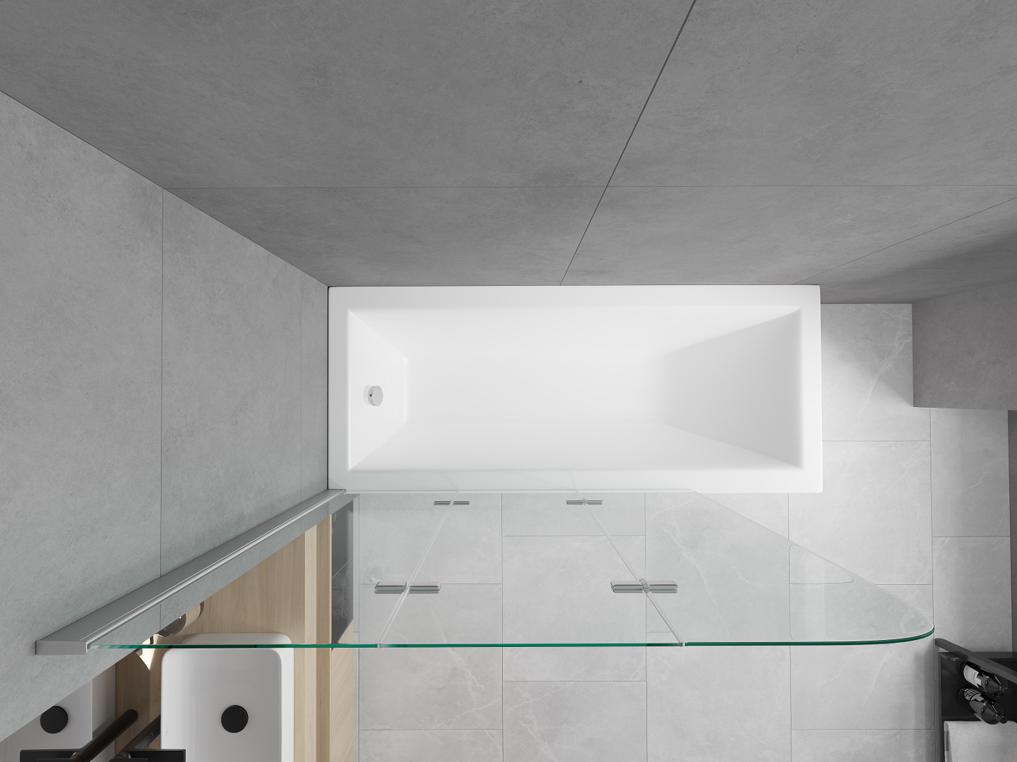 Vonia ir dušas kabina viename